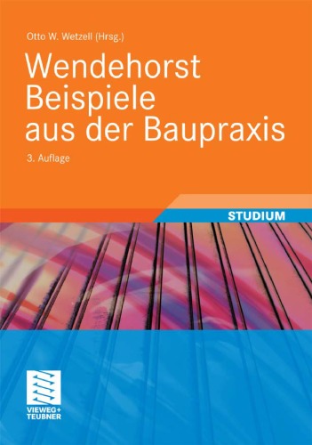 Wendehorst Beispiele aus der Baupraxis, 3. Auflage