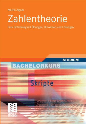 Zahlentheorie: Eine Einführung mit Übungen, Hinweisen und Lösungen