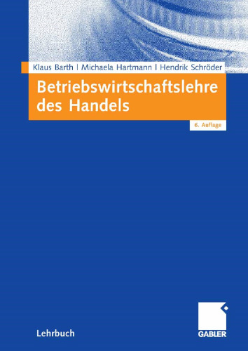 Betriebswirtschaftslehre des Handels (German Edition)