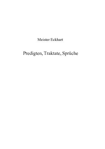 Predigten, traktate, sprche