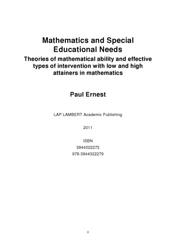 Mathematics and Special Educational Needs