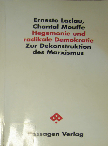 Hegemonie und radikale Demokratie.