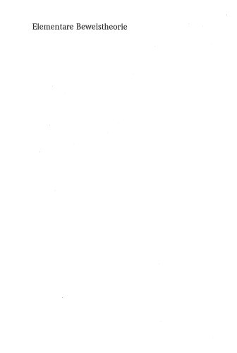 Elementare Beweistheorie
