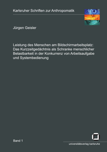 Leistung des Menschen am Bildschirmarbeitsplatz German