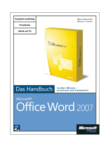 Microsoft Office Word 2007 - Das Handbuch GERMAN