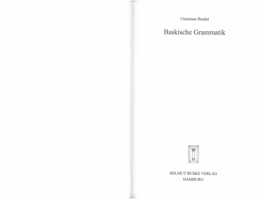 Baskische Grammatik