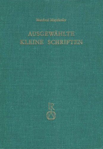 Ausgewählte kleine Schriften Band I