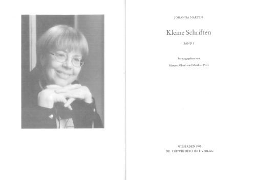 Kleine Schriften