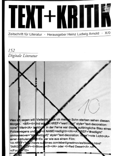 Digitale Literatur