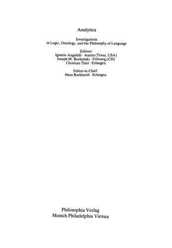 Handbook of Metaphysics and Ontology (2 Vols)