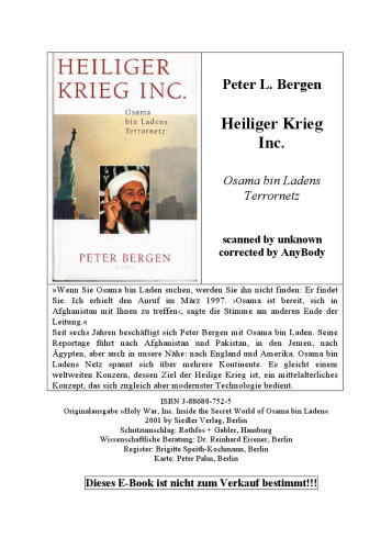Heiliger Krieg Inc. Osama Bin Ladens Terrornetz