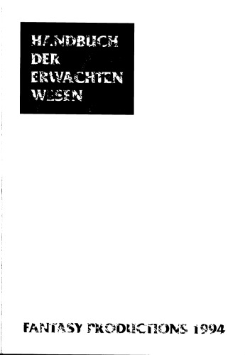 Handbuch der Erwachten Wesen, Band 1: Nordamerika - Shadowrun GERMAN