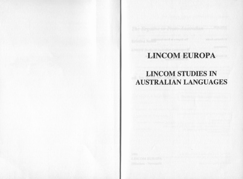 The Ergative in Proto-Australian