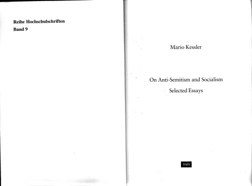 On Anti-Semitism and Socialism
