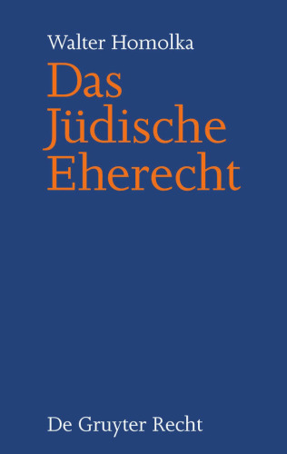 Das Jüdische Eherecht