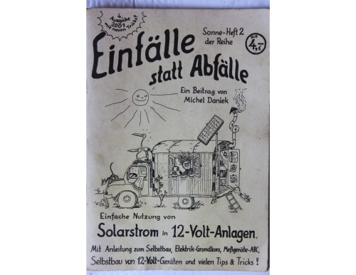 Solarstrom in 12V Anlagen Einfälle statt Abfälle