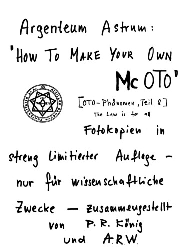 How to make your own McOTO