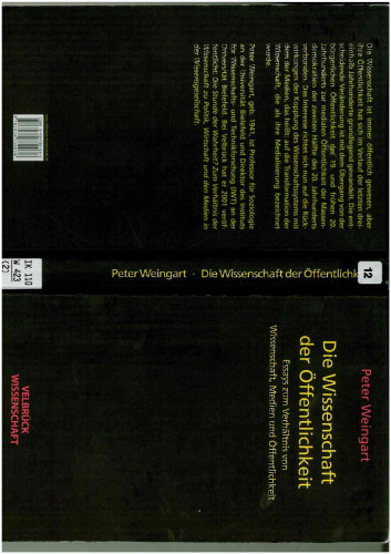 Die Wissenschaft der Offentlichkeit German