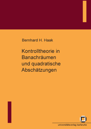 Kontrolltheorie in Banachraumen und quadratische Abschatzungen German