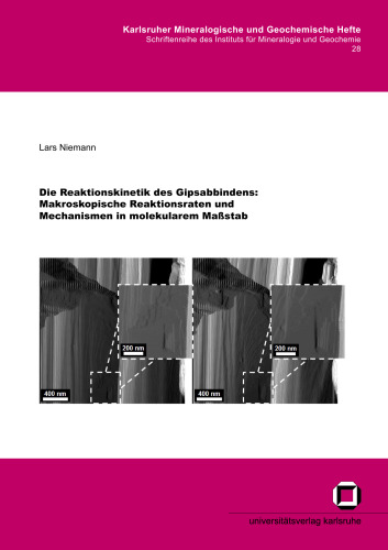 Die Reaktionskinetik des Gipsabbindens: Makroskopische Reaktionsraten und Mechanismen in molekularem Massstab German