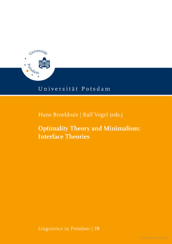 Optimality theory and minimalism: interface theories