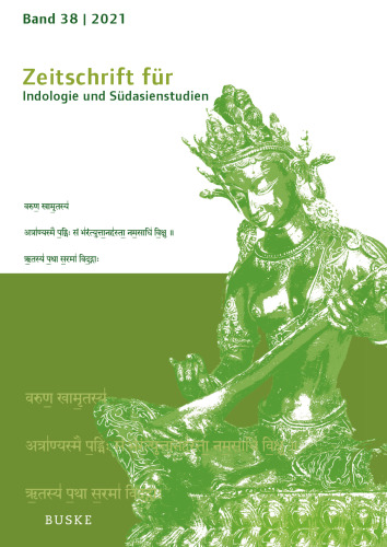 Zeitschrift für Indologie und Südasienstudien, Band 38
