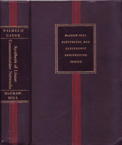 Synthesis of linear communication networks (McGraw-Hill electrical and electronic engineering series)