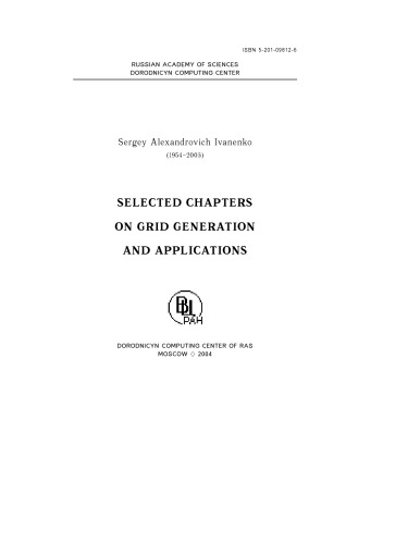 Selected chapters on grid generation