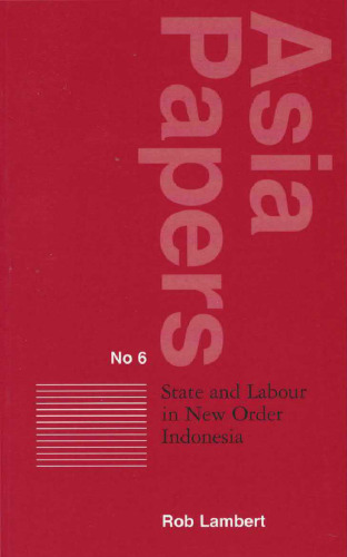 State and Labour in New Order Indonesia