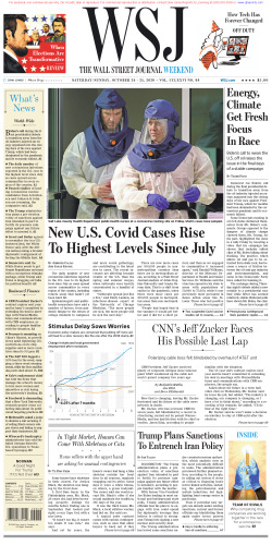 Wall Street Journal Saturday October 24, 2020