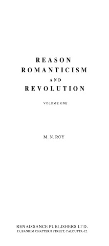Reason, Romanticism and Revolution