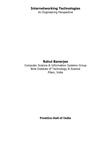 Internetworking Technology: An Engineering Perspective