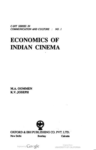 Economics of Film Industry in India