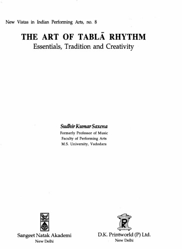 The Art of Tabla Rhythm: Essentials, Tradition and Creativity