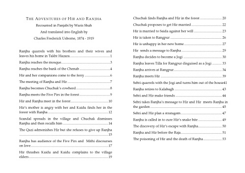 The Adventures of Hir and Ranjha