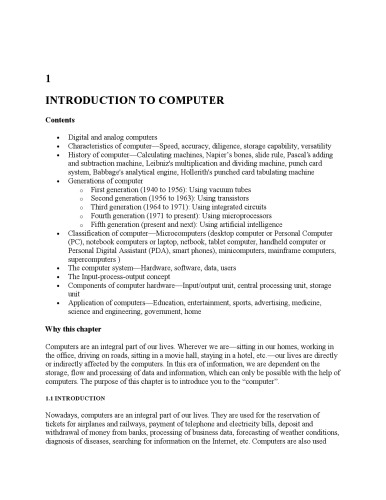 Computer Fundamentals