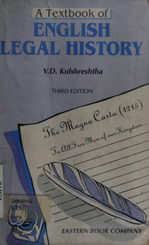 A Textbook of English Legal History