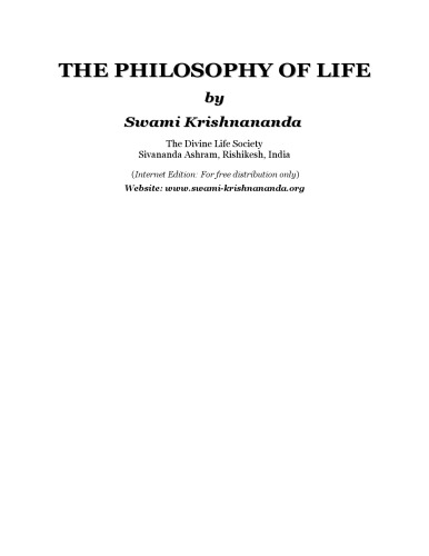 The Philosophy of Life
