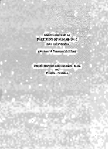 Select Documents on the Partition of the Punjab 1947