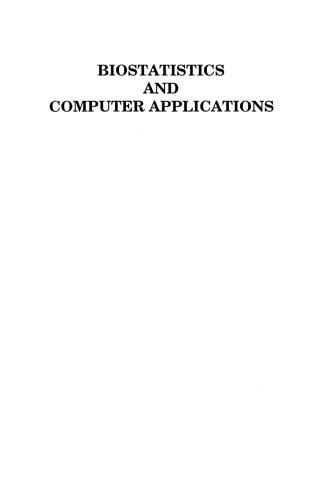Biostatistics and Computer Applications