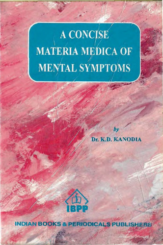 A Concise Materia Medica of Mental Symptoms in Homeopathy