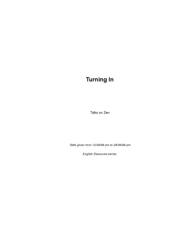 Turning In