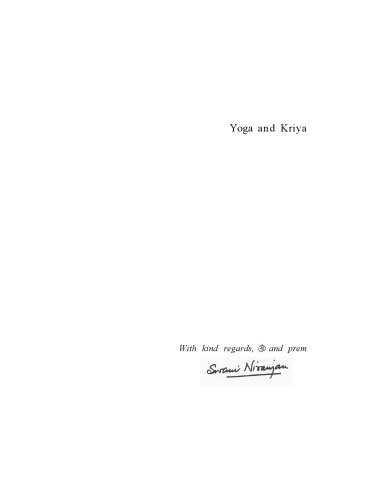 A Systematic Course in the Ancient Tantric Techniques of Yoga and Kriya