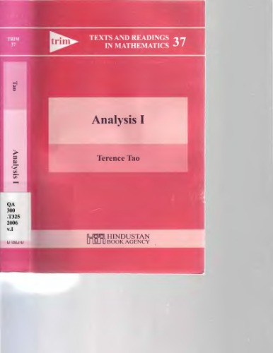 Analysis I (v. 1)