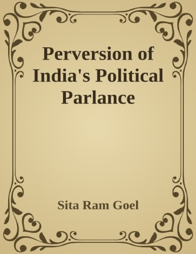 Perversion of India's Political Parlance