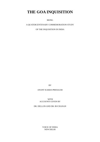The Goa Inquisition