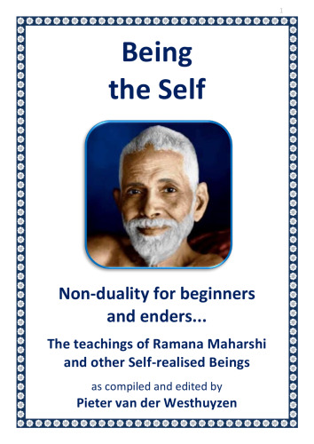Being the Self - Talks with Sri Ramana Maharshi