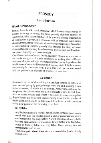 Studies in English Prosody