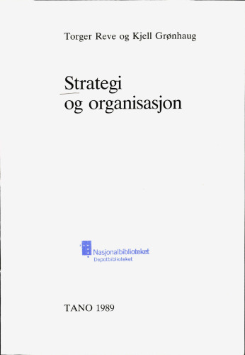 Strategi og organisasjon