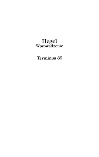 Hegel. Wprowadzenie